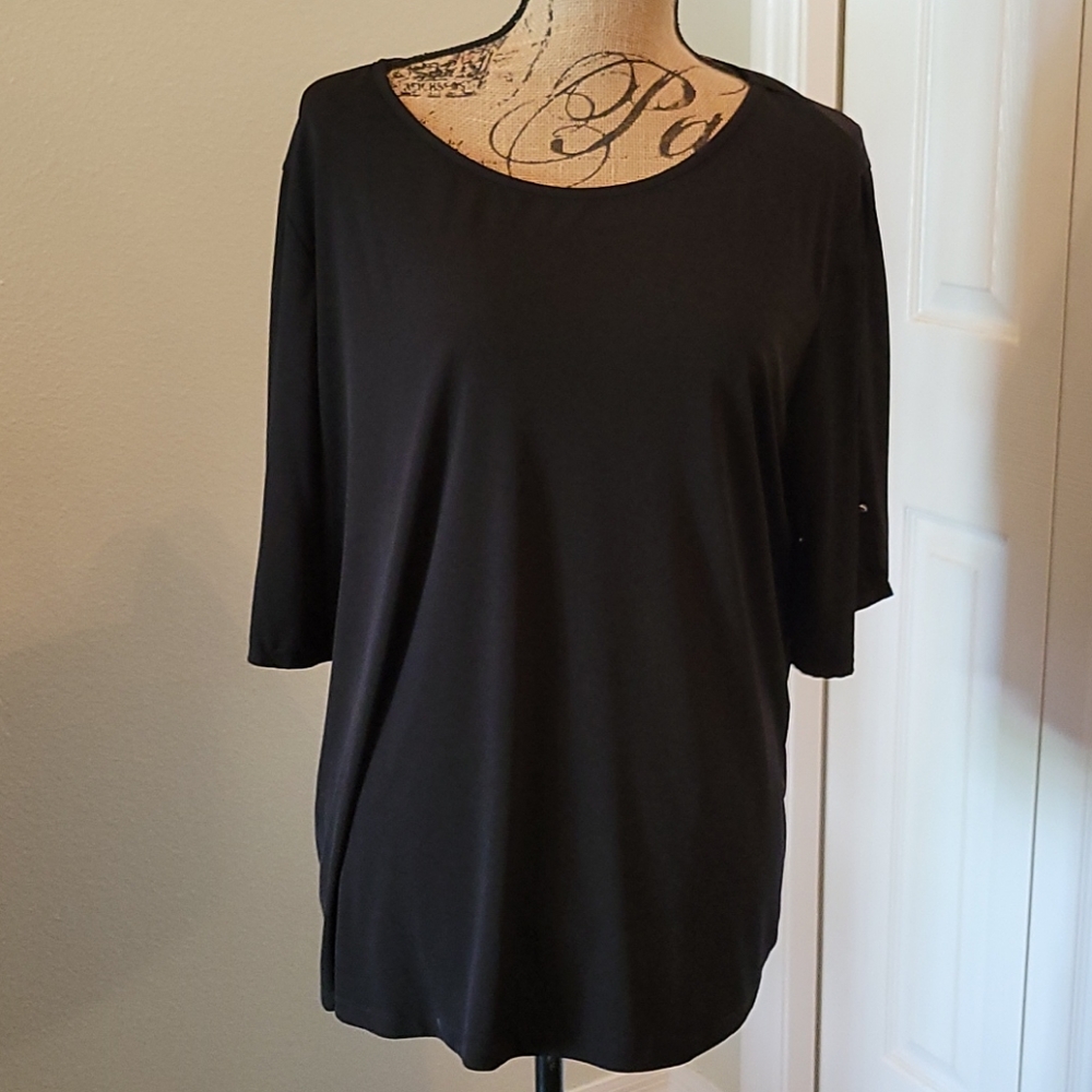 Susan Graver split sleeve top